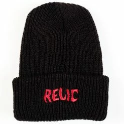 Relic Stoned Beanie - Black/Red