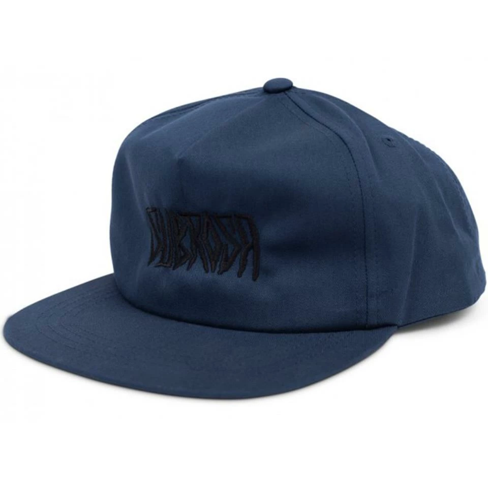 Subrosa Carved Snapback - Navy 2 Subrosa Carved Snapback - Navy
