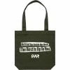 Cult Inside Her Head Tote Bag - Army Green