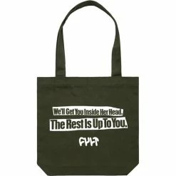 Cult Inside Her Head Tote Bag - Army Green