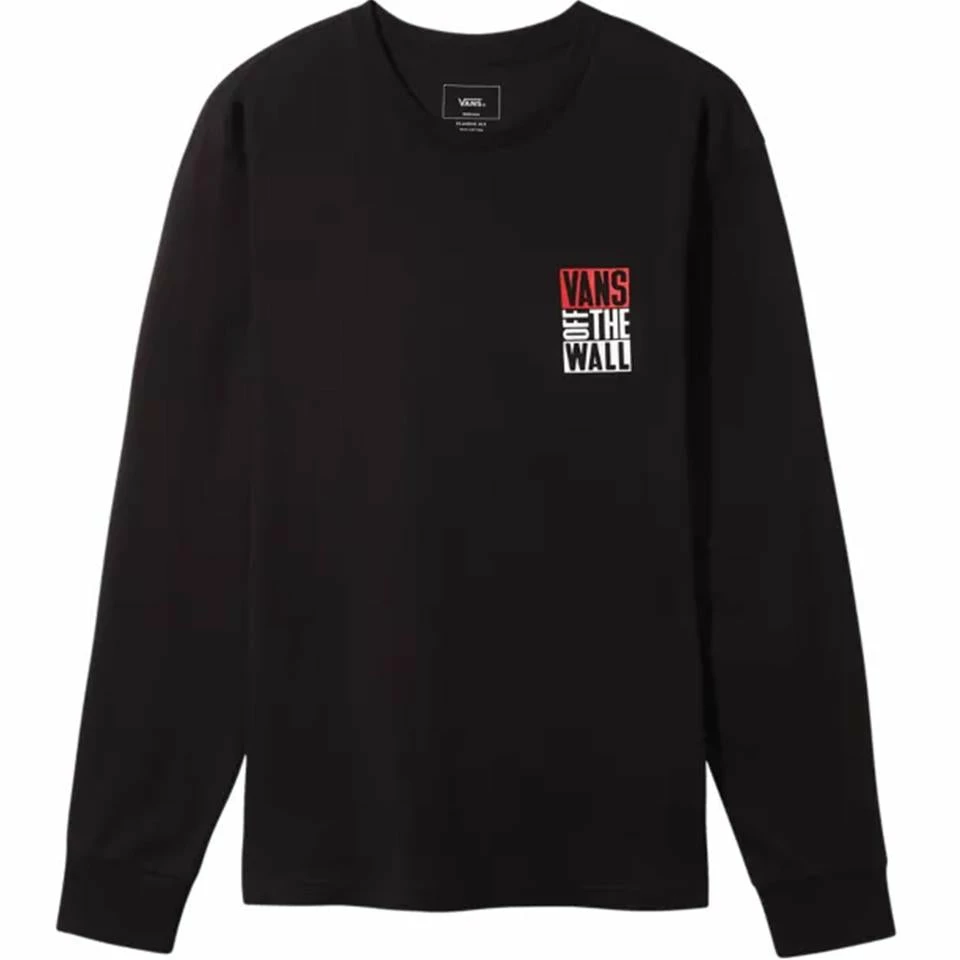 Vans New Stax Long Sleeve T-Shirt - Black 3 Vans New Stax Long Sleeve T-Shirt - Black