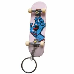 Santa Cruz Screaming Hand Keychain - White