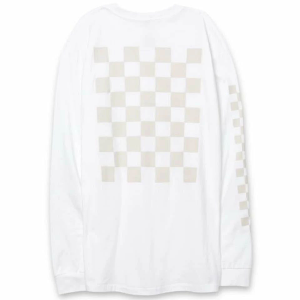 Vans Checkerboard Day Long Sleeve T-Shirt - White 4 Vans Checkerboard Day Long Sleeve T-Shirt - White - Image 2