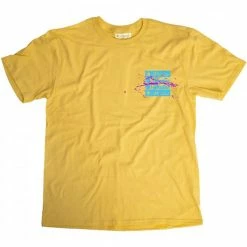 Shadow Back Against The Wall T-Shirt - Lemon Zest