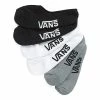 Vans Classic Super No Show Socks - Black/White/Grey