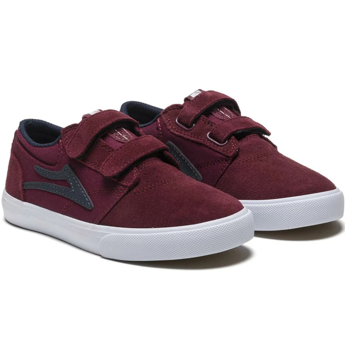 Lakai Griffin Kids - Burgundy/Navy Suede 5 Lakai Griffin Kids - Burgundy/Navy Suede - Image 3