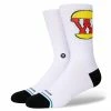 Stance Burgerworld Socks - White/ Large