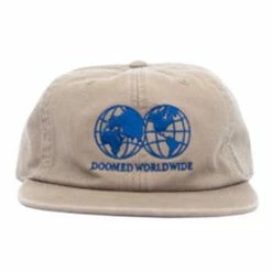 Doomed Globe 6 Panel Hat - Coffee
