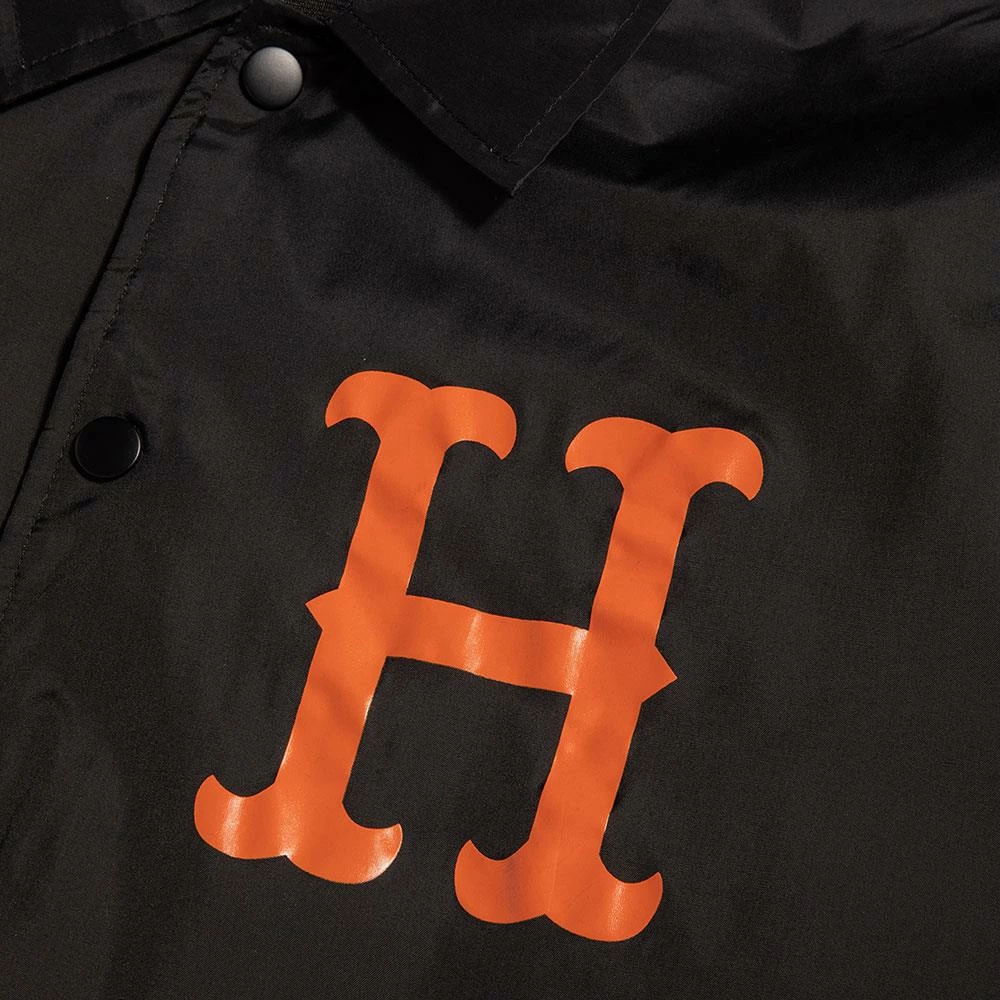 HUF X Thrasher Split Coaches Jacket - Black 5 HUF X Thrasher Split Coaches Jacket - Black - Image 3