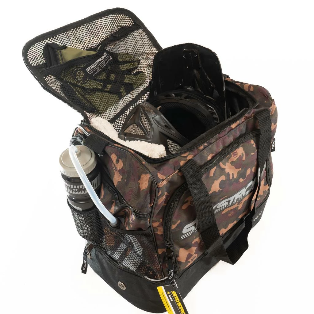 Stay Strong Race DVSN Helmet/Kit Bag - Green Camo 4 Stay Strong Race DVSN Helmet/Kit Bag - Green Camo - Image 2