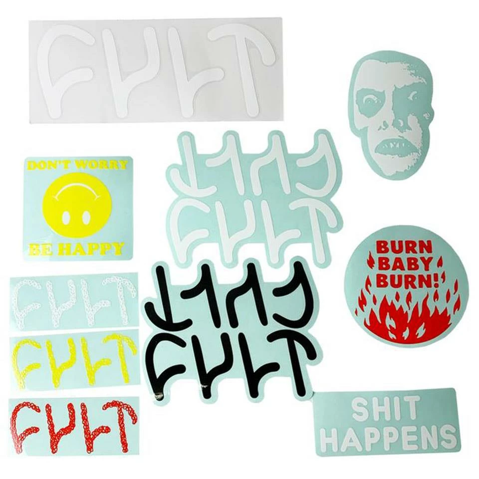 Cult 10pc Sticker Pack 3 Cult 10pc Sticker Pack