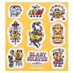 Blast Pau Mascot Flash Sticker Sheet