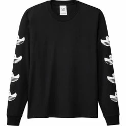 Adidas Shmoofoil Logo Long Sleeve T-Shirt - Black/White