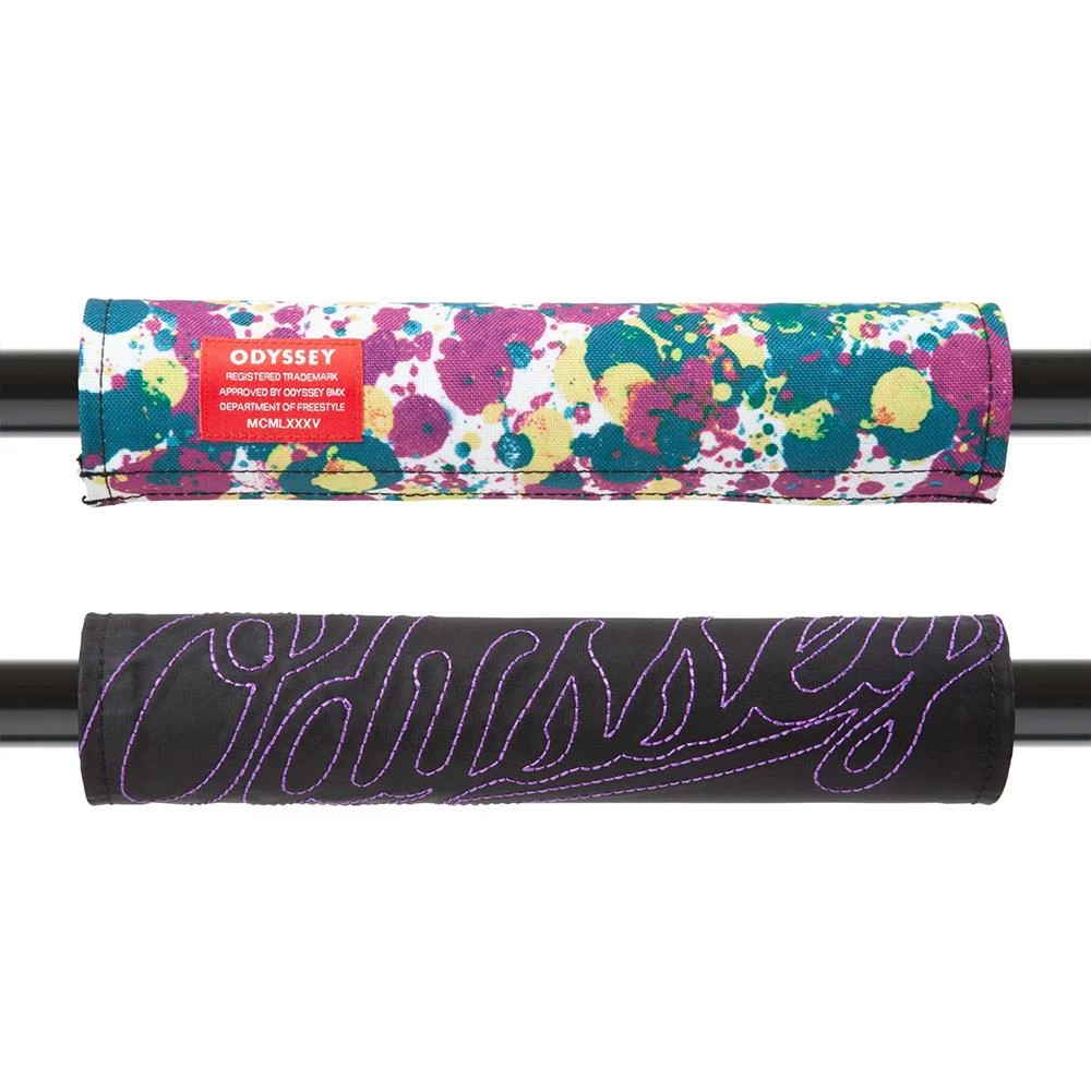 Odyssey Reversible Bar Pad - Big Stitch Purple With Splatter 3 Odyssey Reversible Bar Pad - Big Stitch Purple With Splatter