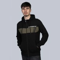 Stay Strong Cut Off Zip Hoodie - Black/Olive -Bikes sale 47cf7c48 1b9c 4407 8f2b 608bb15148c3