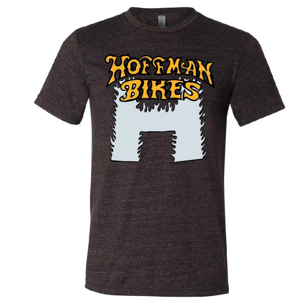 Hoffman Bikes Hoffman Flaming H T-Shirt - Charcoal 3 Hoffman Bikes Hoffman Flaming H T-Shirt - Charcoal