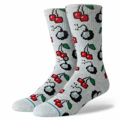 Stance Cherri Bomb Socks - Heather Grey/ Large