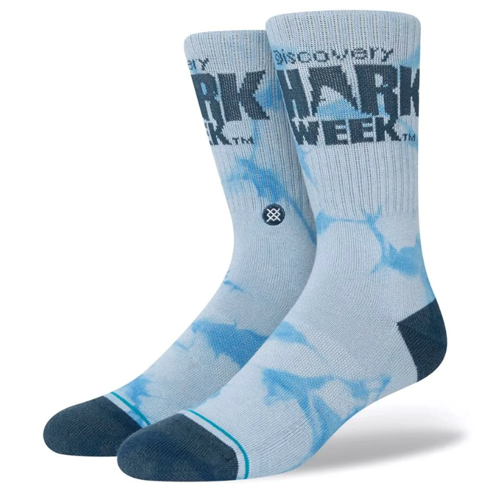 Stance Shark Week Socks - Blue/ Large 3 Stance Shark Week Socks - Blue/ Large