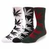 Huf Essentials Plantlife Sock 3-Pk - Black/White/Red -Bikes sale 5813f10e 39cc 4c8c 8cf7 c1908e69c299