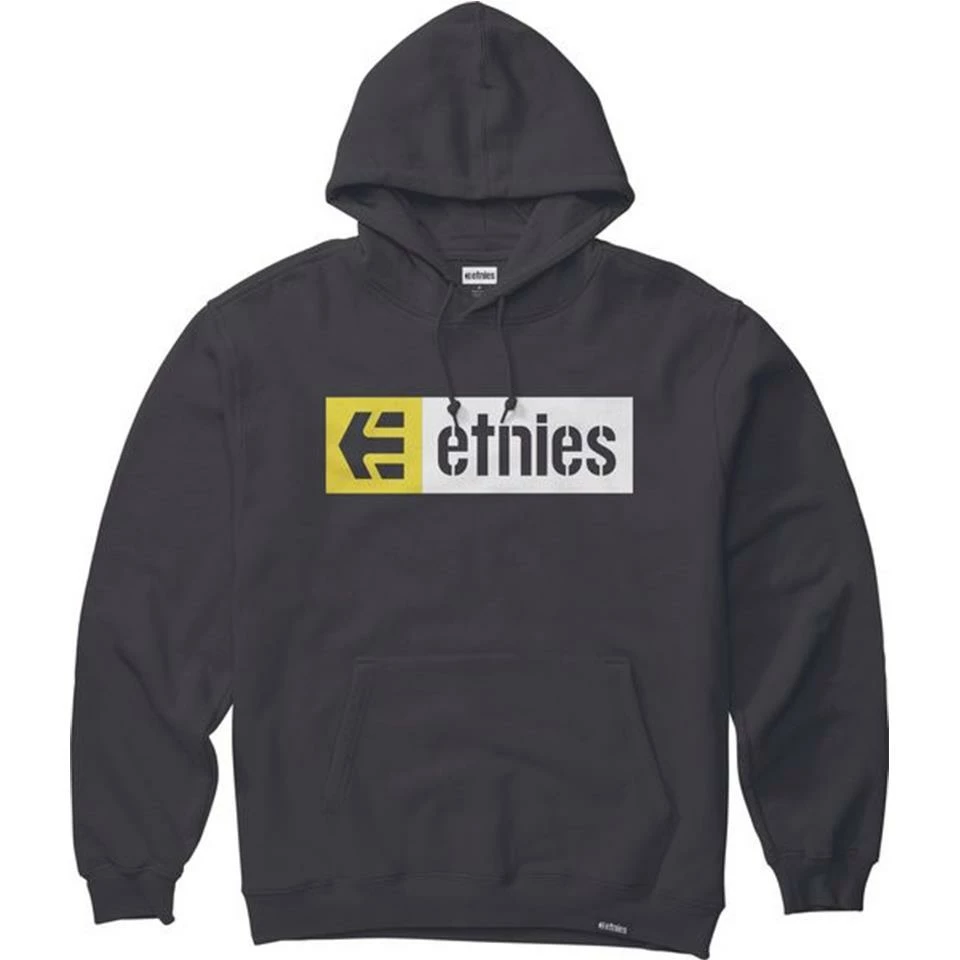 Etnies New Box Hoodie - Black/Yellow/White 3 Etnies New Box Hoodie - Black/Yellow/White