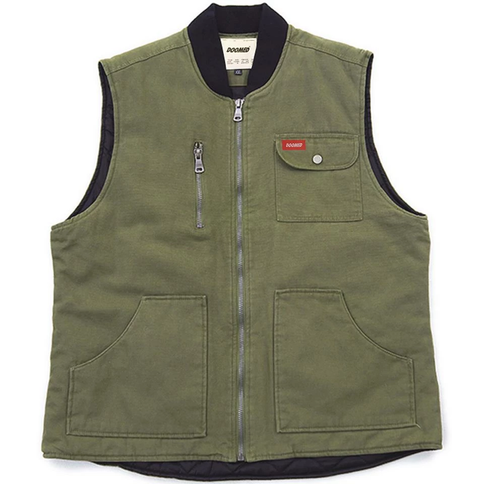 Doomed Labor Vest - Green/Brown 3 Doomed Labor Vest - Green/Brown