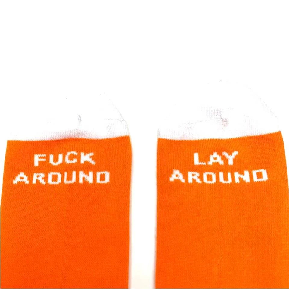 Cult Big Logo Crew Socks - Orange 4 Cult Big Logo Crew Socks - Orange - Image 2