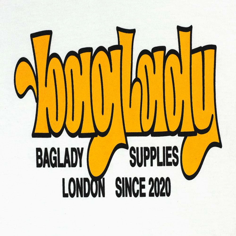 Baglady Stretch Logo T-Shirt - White 4 Baglady Stretch Logo T-Shirt - White - Image 2