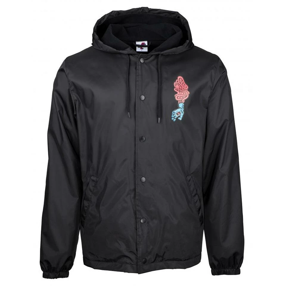 Santa Cruz Screaming Hand Coach Jacket - Black 3 Santa Cruz Screaming Hand Coach Jacket - Black