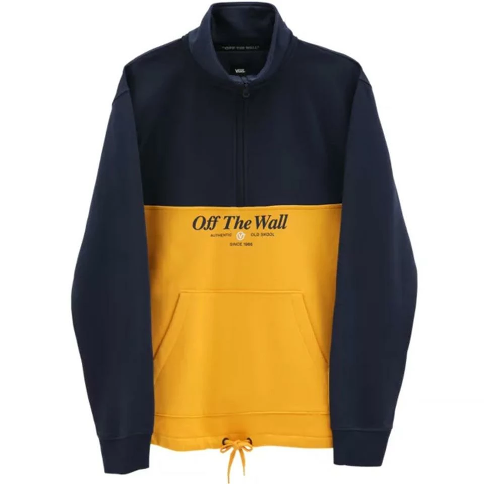 Vans Frequency Quarter Zip Pullover - Saffron/Dress Blues 3 Vans Frequency Quarter Zip Pullover - Saffron/Dress Blues