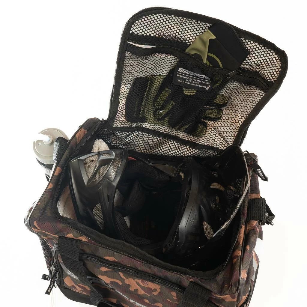 Stay Strong Race DVSN Helmet/Kit Bag - Green Camo 6 Stay Strong Race DVSN Helmet/Kit Bag - Green Camo - Image 4