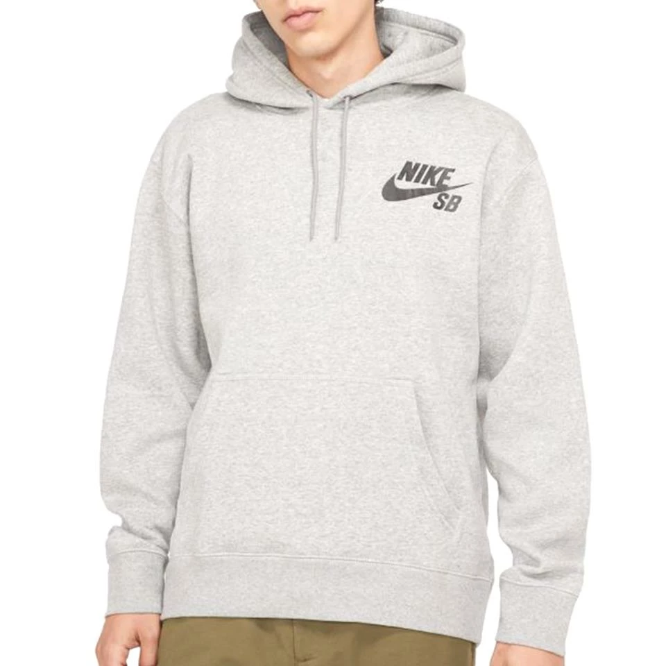 Nike SB Icon Pullover Skate Hoodie - Dark Heather Grey/Black 3 Nike SB Icon Pullover Skate Hoodie - Dark Heather Grey/Black