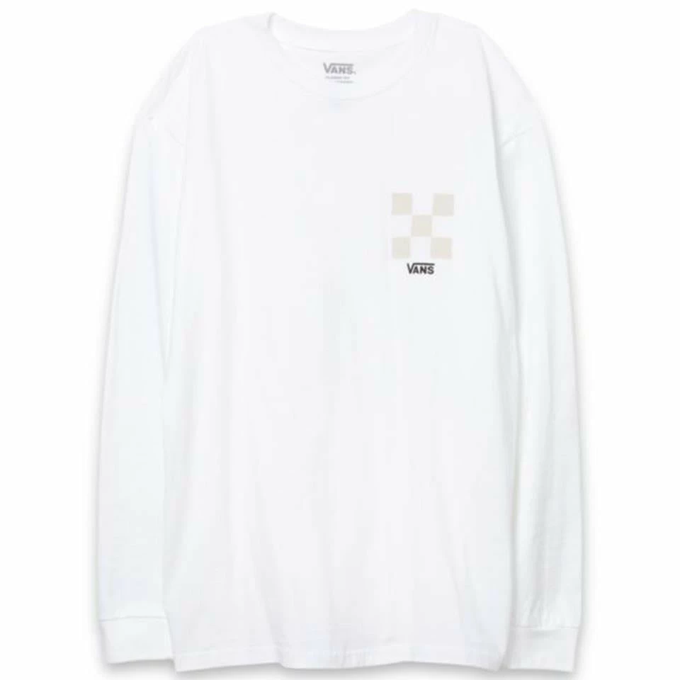 Vans Checkerboard Day Long Sleeve T-Shirt - White 3 Vans Checkerboard Day Long Sleeve T-Shirt - White