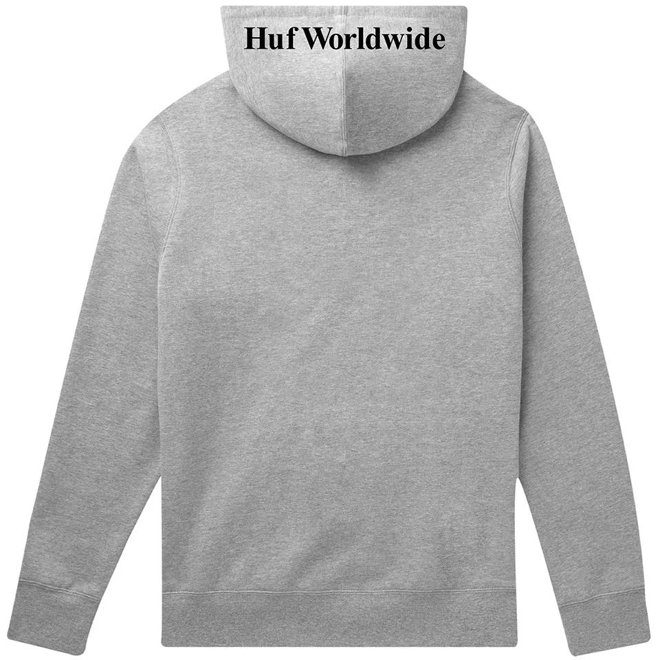 Huf Essentials Box Logo Pullover Hoodie - Athletic Heather 4 Huf Essentials Box Logo Pullover Hoodie - Athletic Heather - Image 2