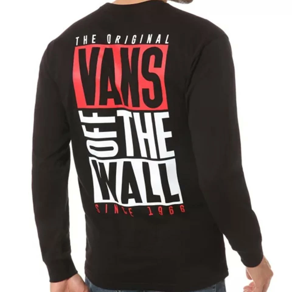 Vans New Stax Long Sleeve T-Shirt - Black 4 Vans New Stax Long Sleeve T-Shirt - Black - Image 2