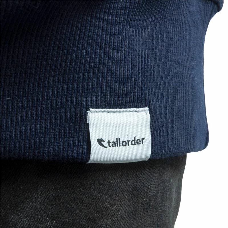 Tall Order Patch / Arm Print Hooded Sweatshirt - Navy Blue 6 Tall Order Patch / Arm Print Hooded Sweatshirt - Navy Blue - Image 4