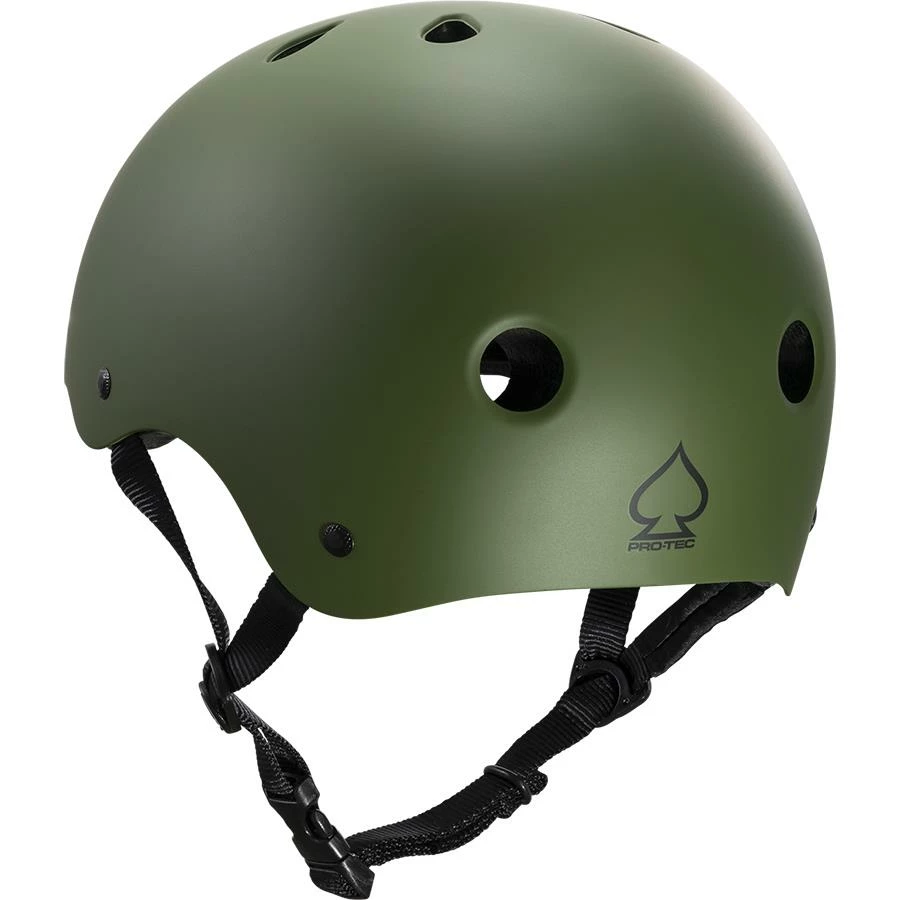 Pro-Tec Classic Helmet - Flat Olive 4 Pro-Tec Classic Helmet - Flat Olive - Image 2