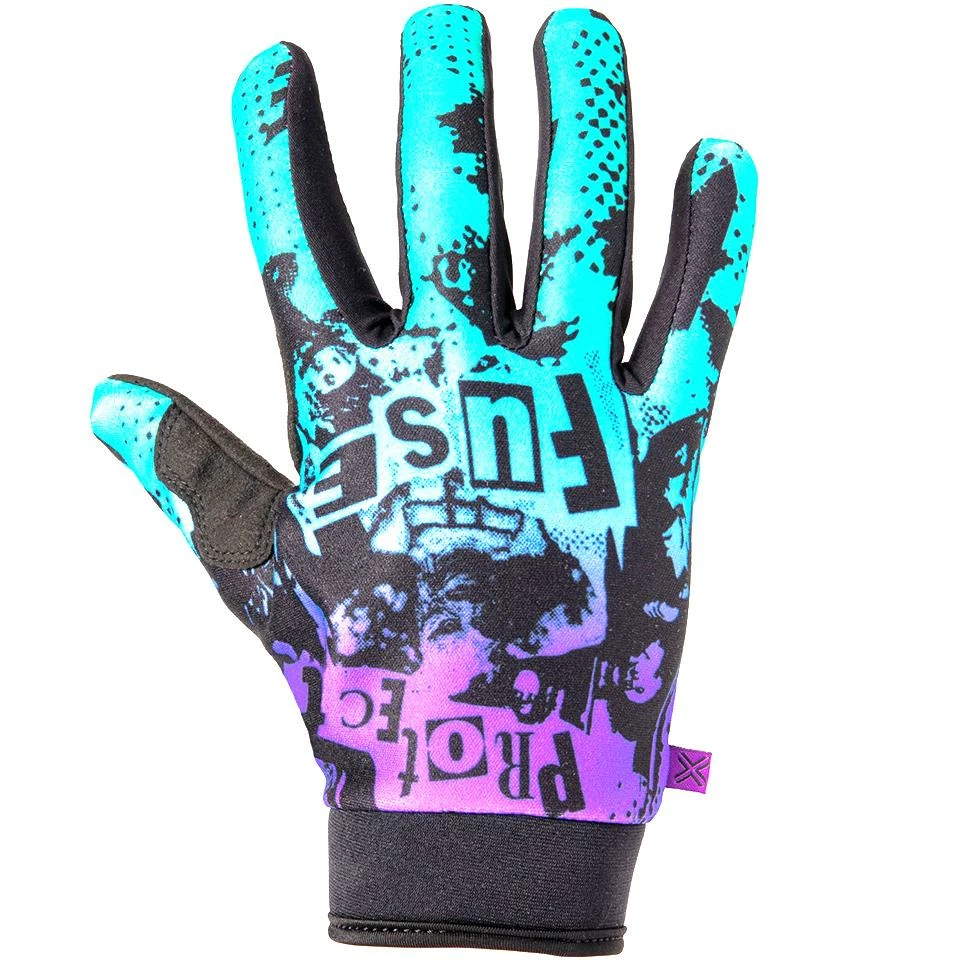 Fuse Chroma Shred Gloves - Purple/Teal Fade 3 Fuse Chroma Shred Gloves - Purple/Teal Fade
