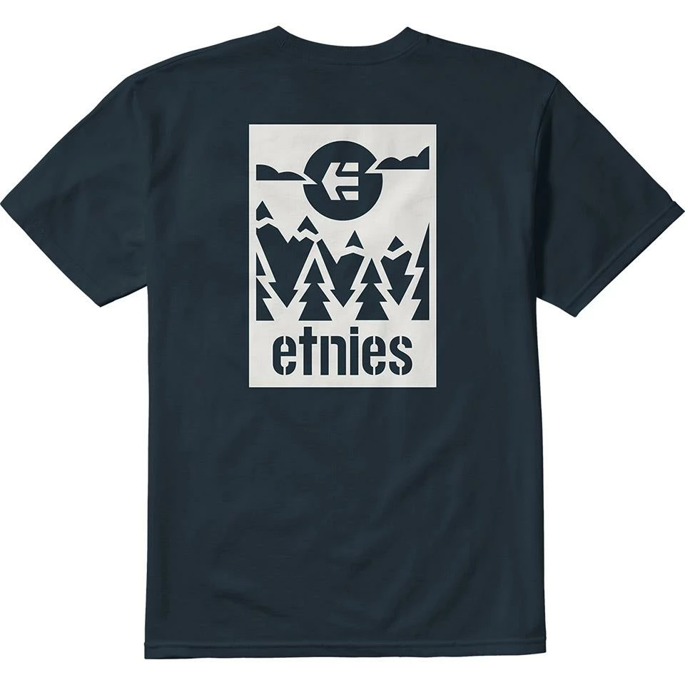 Etnies MTN Label T-Shirt - Navy/Grey 4 Etnies MTN Label T-Shirt - Navy/Grey - Image 2