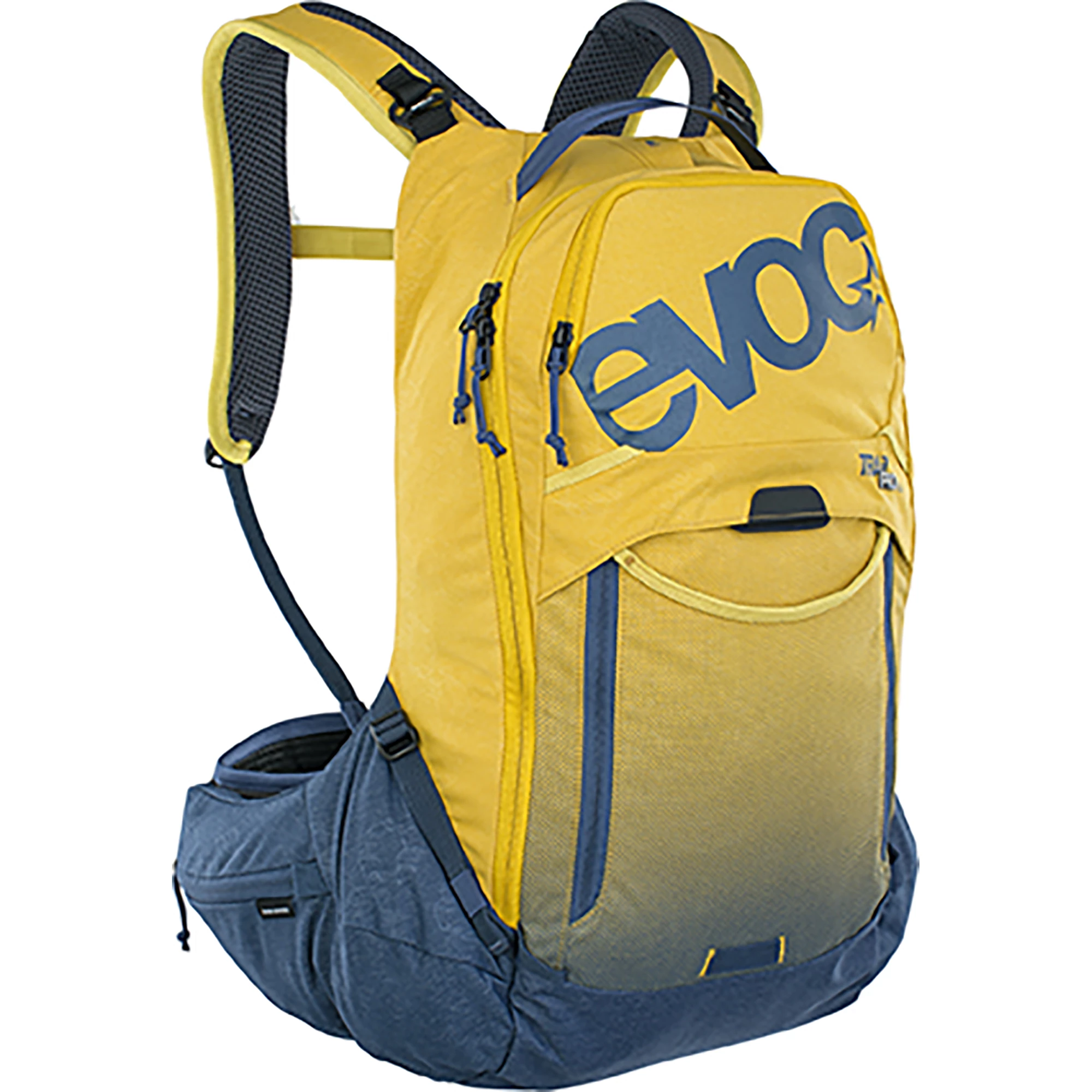 Evoc Trail Pro 16L Protector Backpack In Yellow 3 Evoc Trail Pro 16L Protector Backpack In Yellow