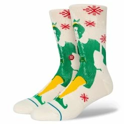 Stance Buddy The Elf Socks - Off White/Large