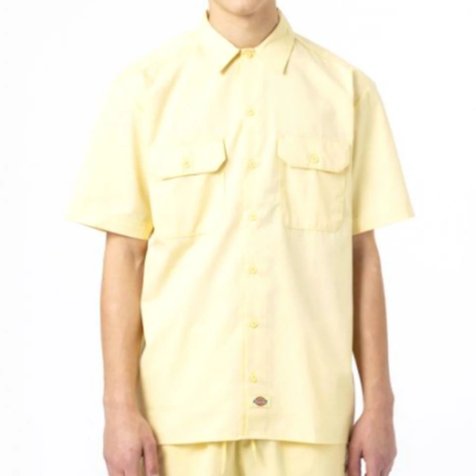 Dickies Short Sleeve Work Shirt - Pale Banana 3 Dickies Short Sleeve Work Shirt - Pale Banana