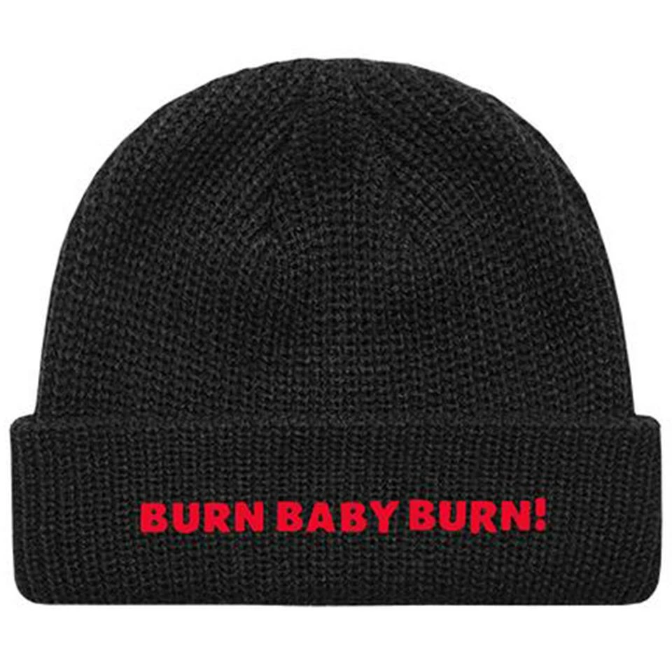 Cult Burn Baby Burn Beanie - Black 3 Cult Burn Baby Burn Beanie - Black