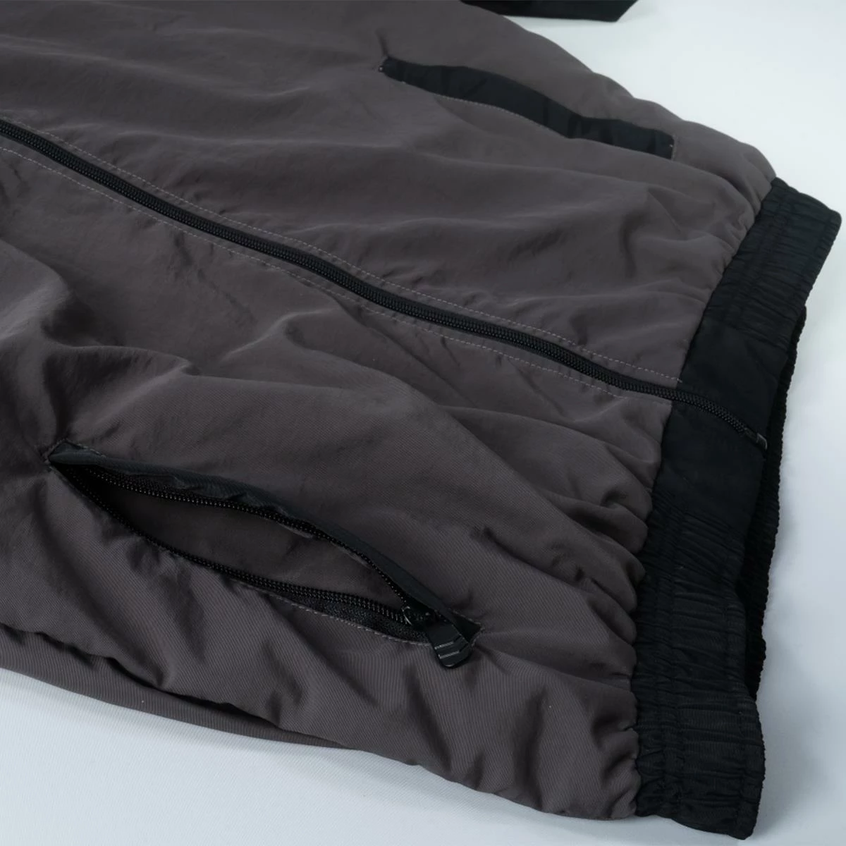 Stay Strong Cut Off Vertical Full Zip Jacket - Black/Grey 7 Stay Strong Cut Off Vertical Full Zip Jacket - Black/Grey - Image 5