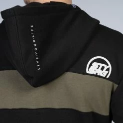 Stay Strong Cut Off Zip Hoodie - Black/Olive -Bikes sale b2d98b91 7ccf 4163 8fda 8be740521eae