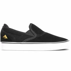 Emerica Wino G6 Youth Slip On - Black/White/Gold