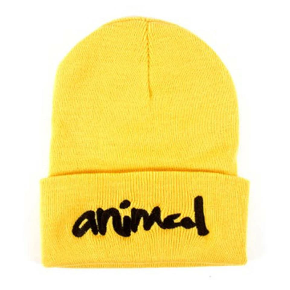 Animal Script Beanie - Gold 3 Animal Script Beanie - Gold