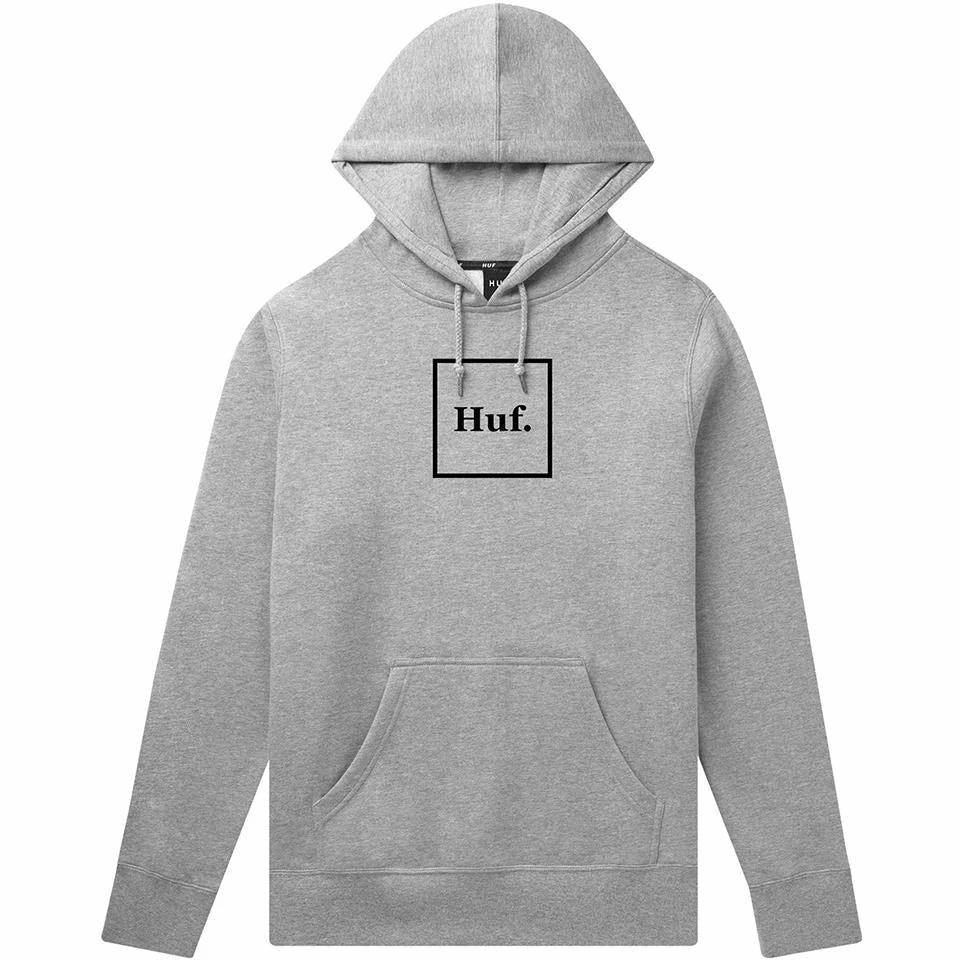 Huf Essentials Box Logo Pullover Hoodie - Athletic Heather 3 Huf Essentials Box Logo Pullover Hoodie - Athletic Heather