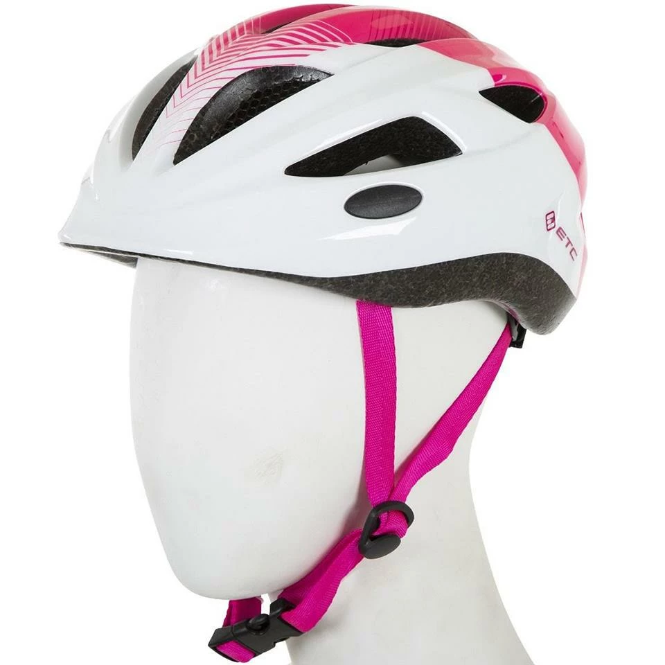ETC J250 Junior Helmet - White/Pink 3 ETC J250 Junior Helmet - White/Pink