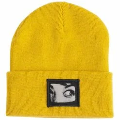 Doomed Eye Beanie - Mustard
