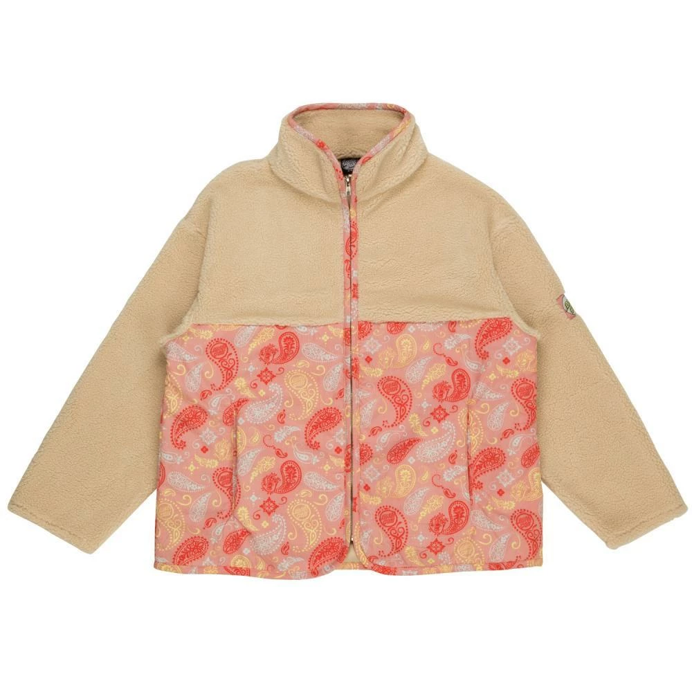 Santa Cruz Womens Jacket Screaming Paisley Teddy Jacket - Ecru 3 Santa Cruz Womens Jacket Screaming Paisley Teddy Jacket - Ecru